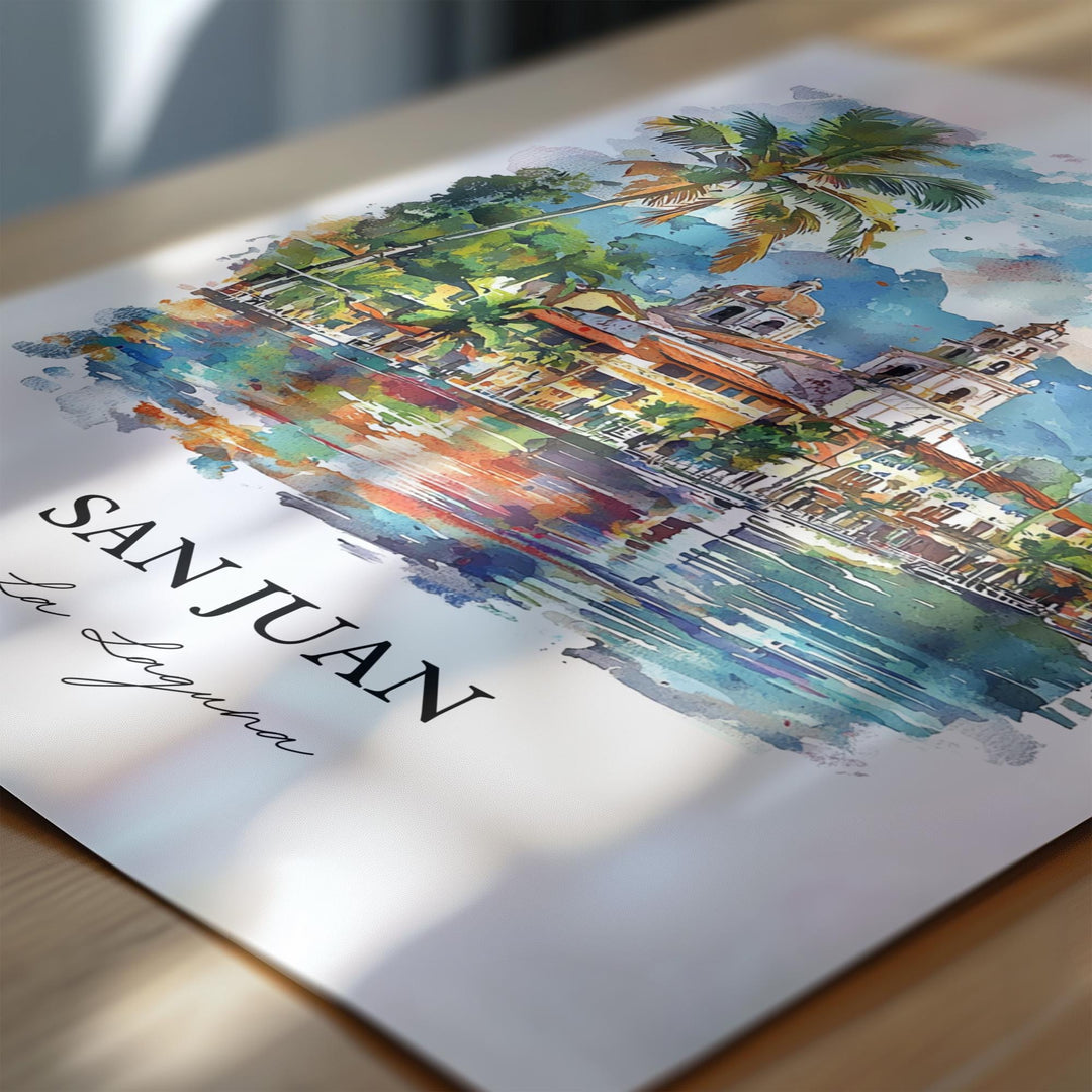 San Pedro La Laguna Wall Art, Guatemala Print, Guatemala Artwork, San Pedro La Laguna Gift, Travel Print, Travel Poster, Housewarming Gift