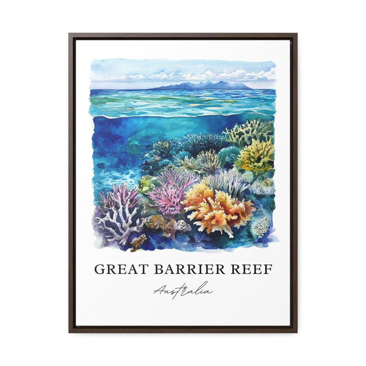 Great Barrier Reef Art, Barrier Reef Print, Australia Watercolor, Great Barrier Reef Gift, Travel Print, Travel Poster, Housewarming Gift