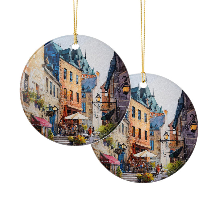 Quebec City Ornament: Unique Quebec Souvenir, Quebec City Xmas Decor, and Authentic Quebec Gift