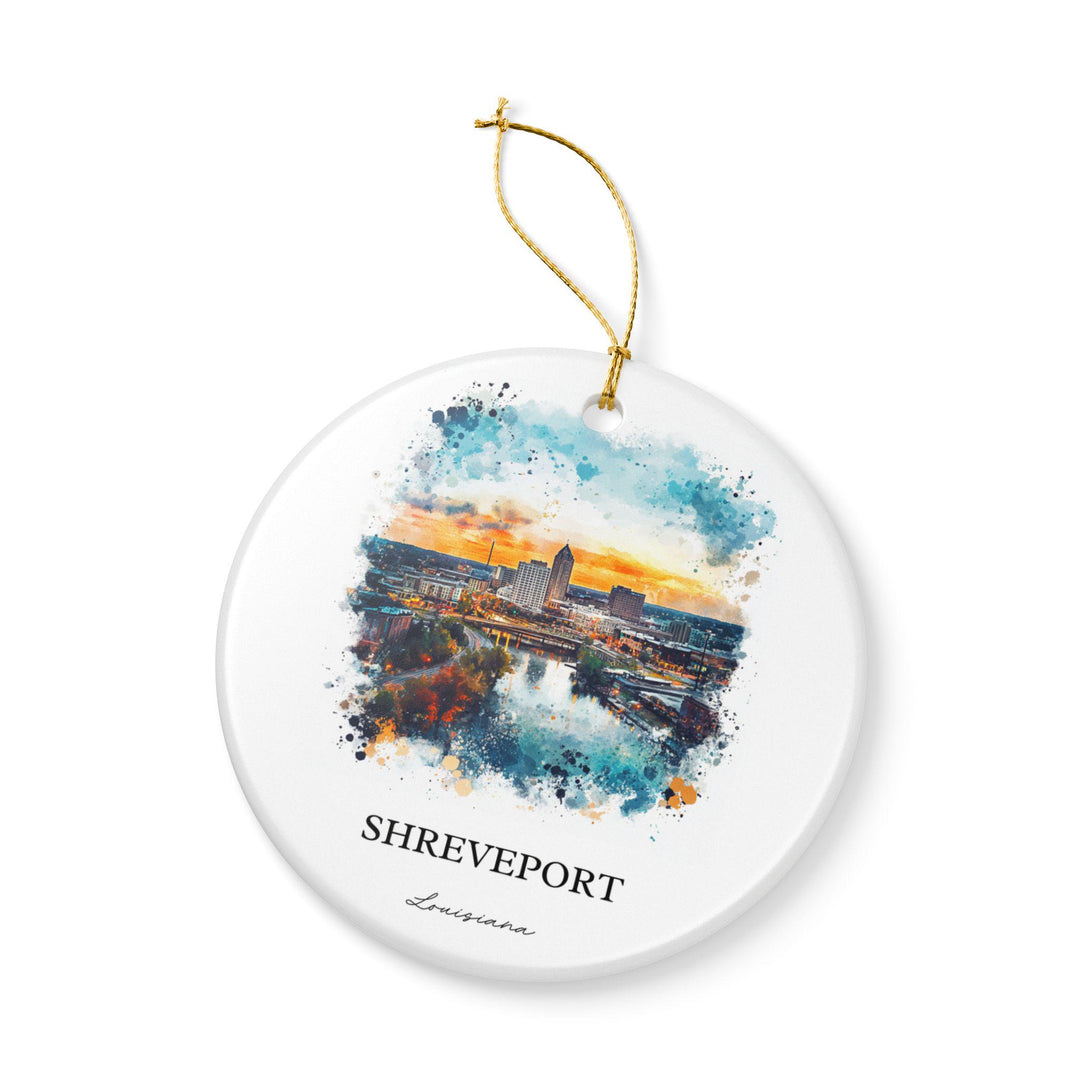 Shreveport, Louisiana Ornament: Unique Shreveport Souvenir, Shreveport Xmas Decor, and Authentic Louisiana Gift