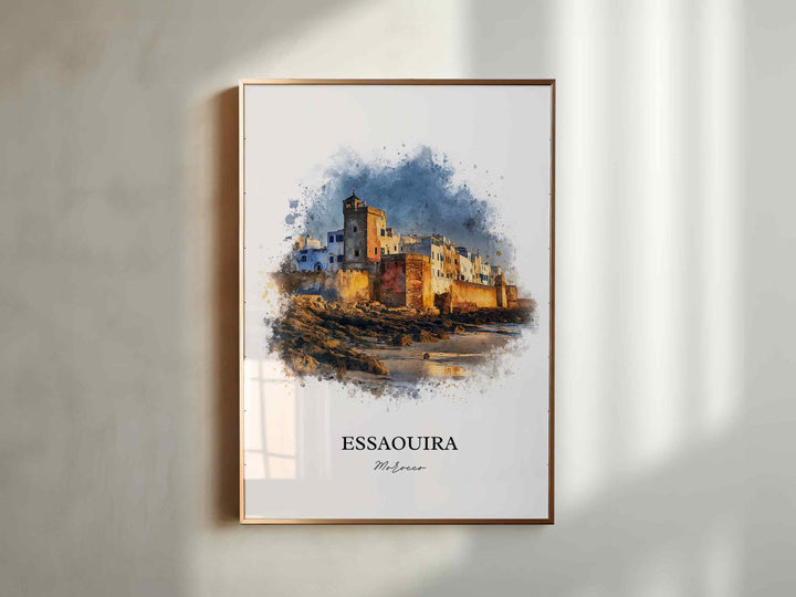 Essaouira, Morocco – Watercolor Art Print