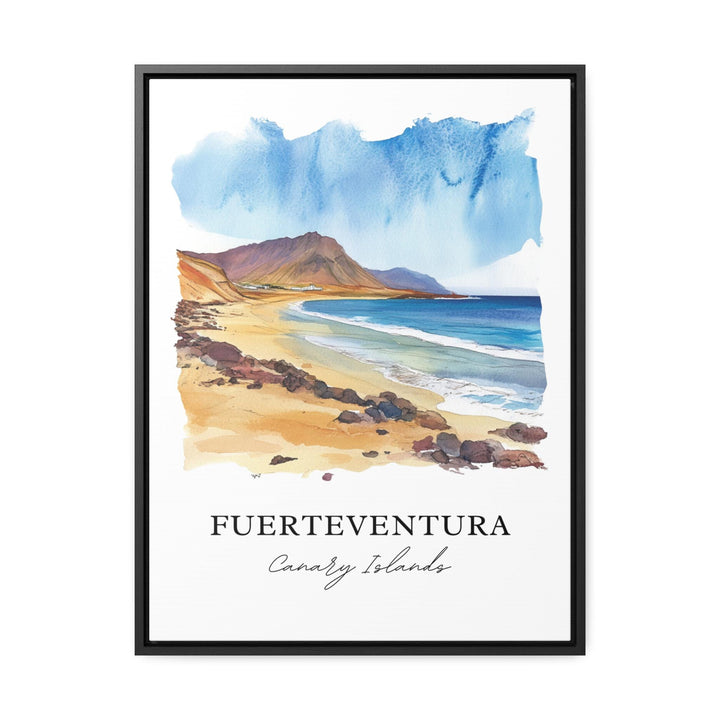 Fuerteventura Wall Art, Canary Islands Print, Fuertenventura Watercolor, Fuerteventura Gift, Travel Print, Travel Poster, Housewarming Gift