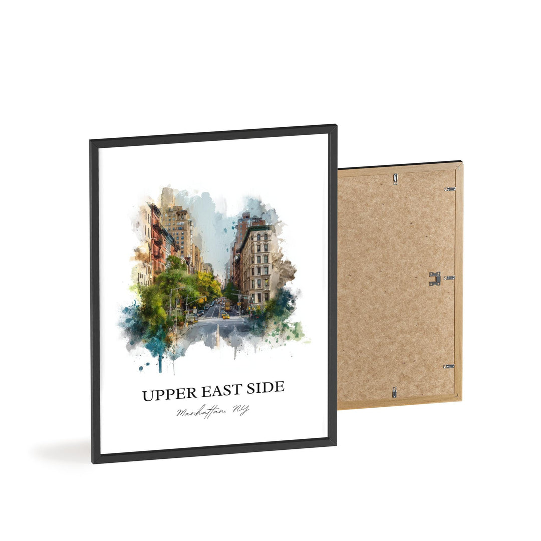 Upper East Side, New York – Watercolor Art Print