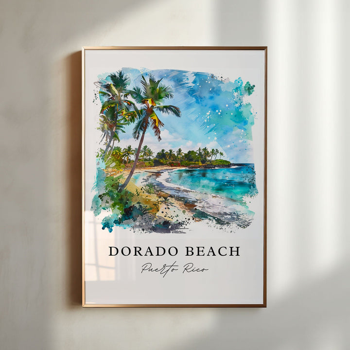 Dorado Beach PR Art, Puerto Rico Print, Dorado Wall Art, Puerto Rico Gift, Travel Print, Travel Poster, Travel Gift, Housewarming Gift