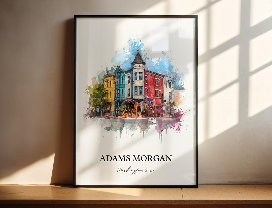 Adams Morgan, Washington DC – Watercolor Art Print