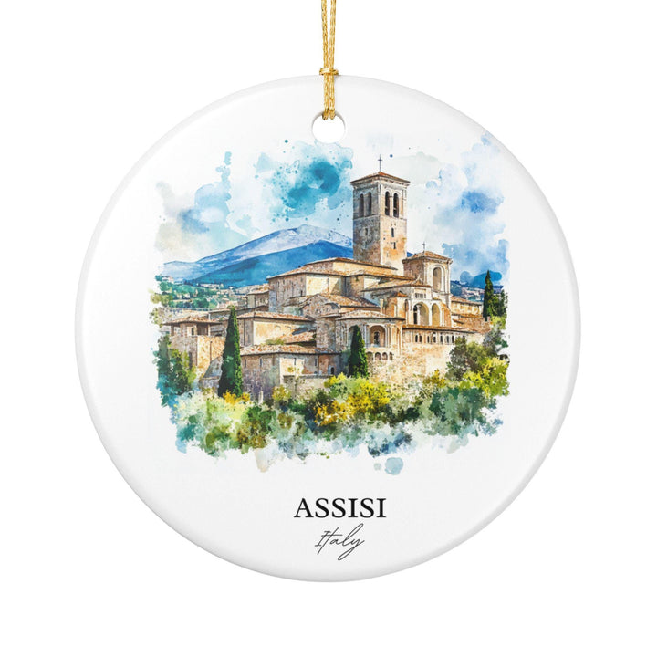 Assisi Italy Ornament: Unique Assisi Souvenir, Assisi Italy Xmas Decor, and Authentic Assisi Italy Gift