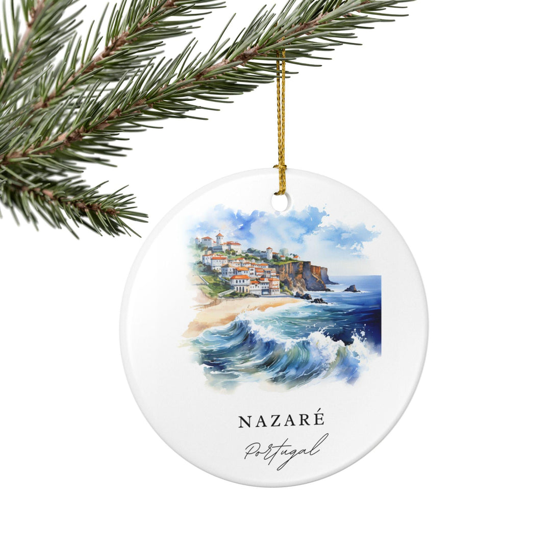 Nazare Ornament: Unique Nazare Portugal Souvenir, Portugal Xmas Decor, and Authentic Nazare Surfing Gift