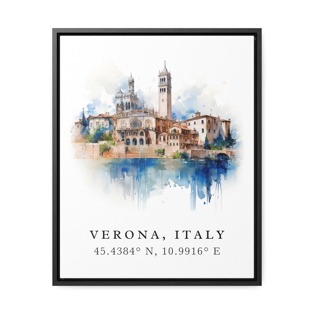 Verona Italy wall art - Italy, Verona poster, Verona Wedding gift, Verona Birthday present, Custom Text, Personalised Gift