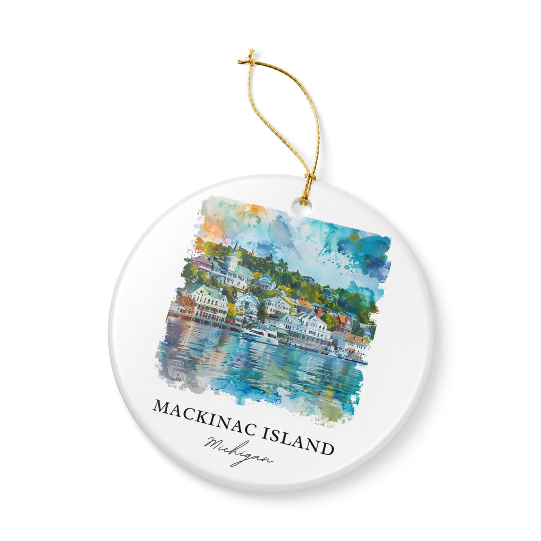 Mackinac Island Ornament: Unique Mackinac Souvenir, Mackinac Isl Xmas Decor, and Authentic Mackinac Island Gift