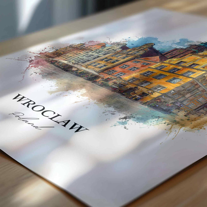 Wroclaw, Poland – Watercolor Art Print