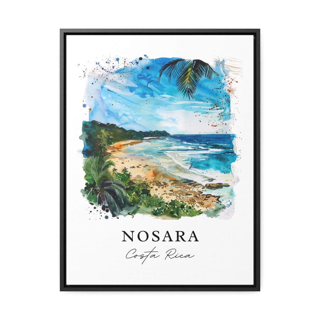 Nosara Costa Rica Wall Art, Nosara Print, Nosara Watercolor Art, Nicoya Peninsula Gift,