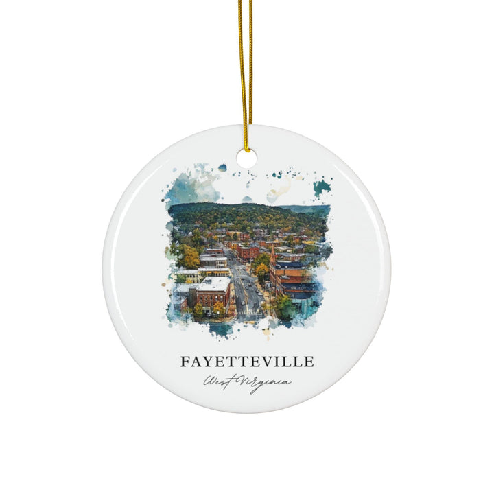 Fayetteville WV Ornament: Unique Fayetteville WV Souvenir, West Virginia Xmas Decor, and Authentic West Virginia Gift