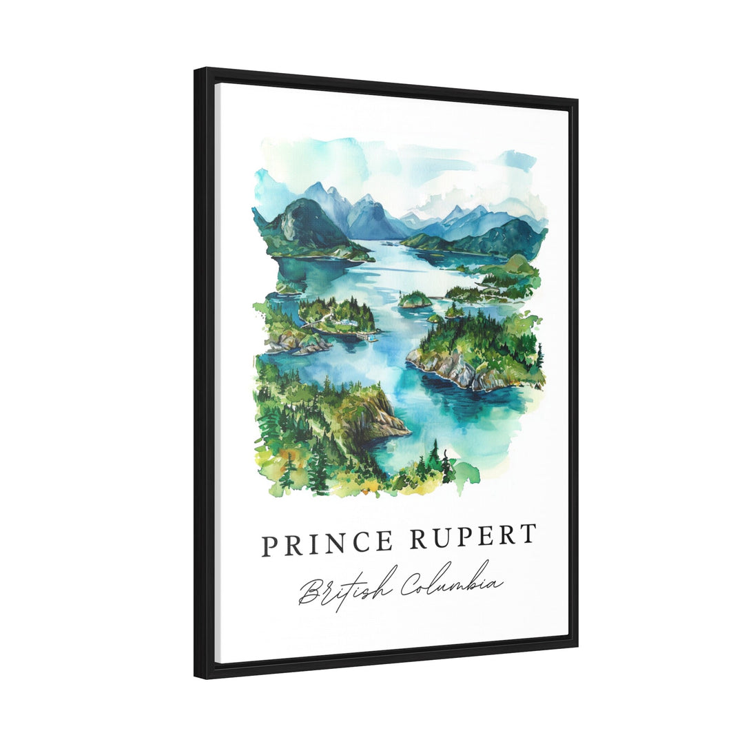 Prince Rupert, British Columbia – Watercolor Art Print