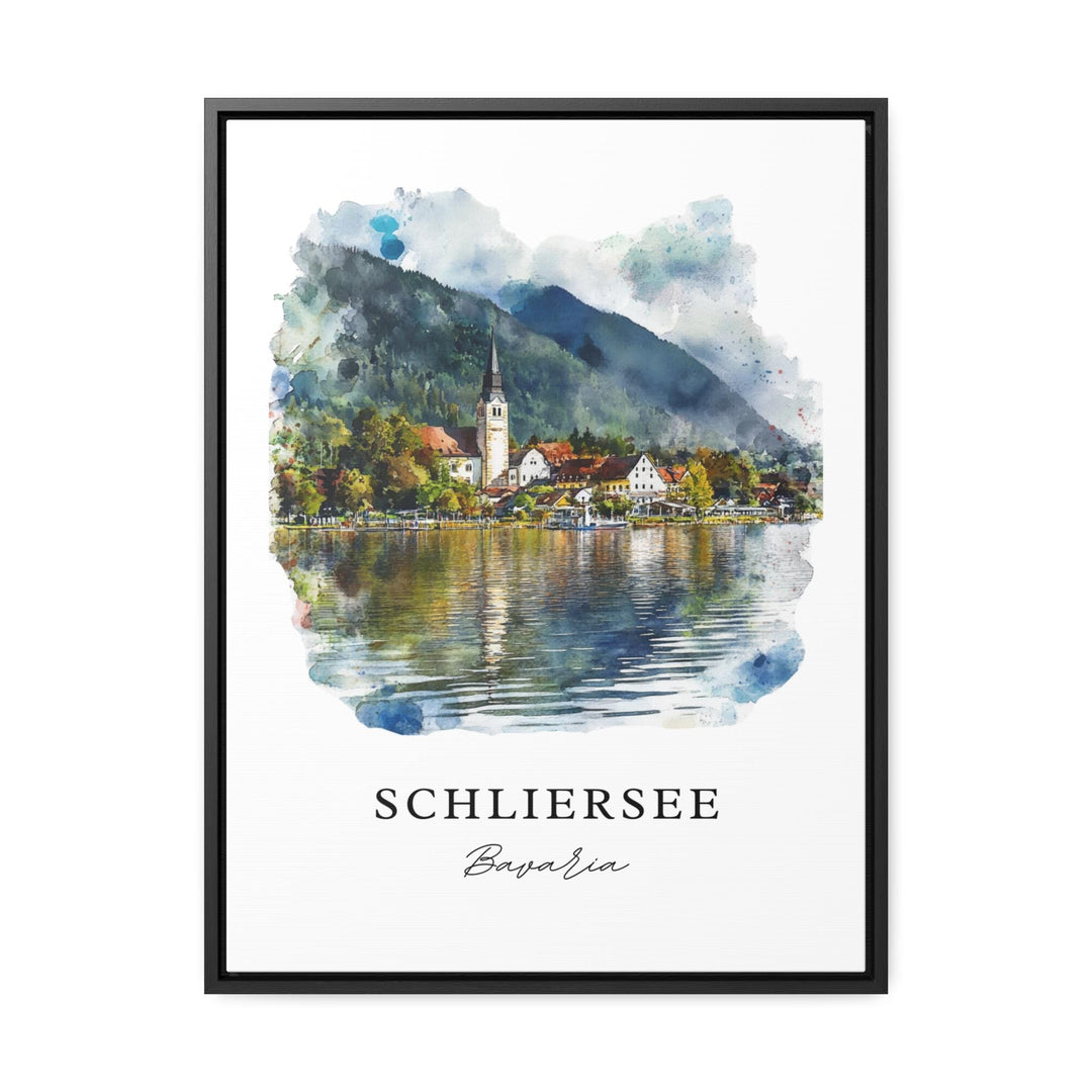 Schliersee Wall Art, Bavaria Region Print, Schliersee Watercolor Art, Bavaria Germany Gift,