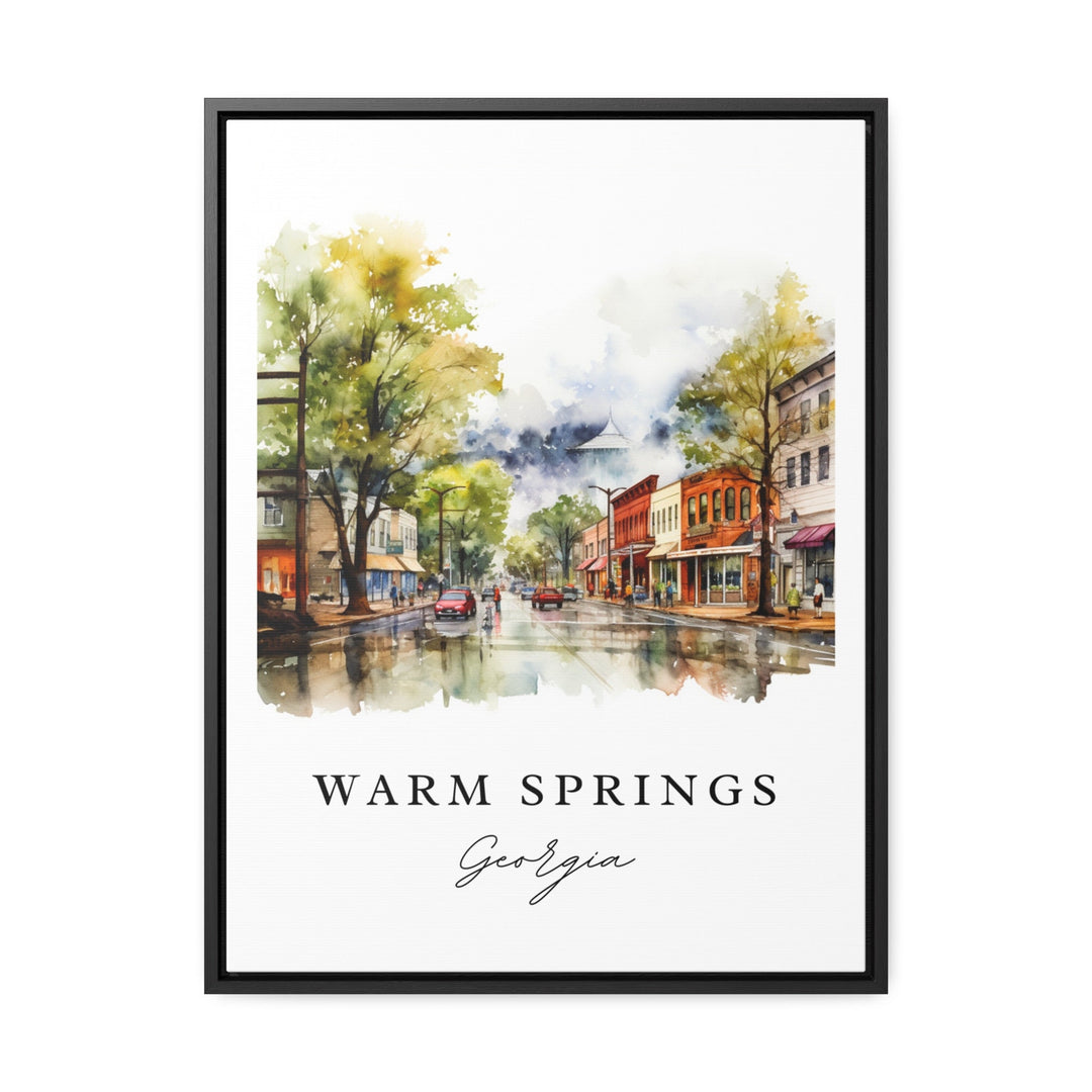 Warm Springs GA wall art - Georgia, Warm Springs poster print, Warm Springs Wedding gift, Birthday present, Custom Text, Perfect Gift