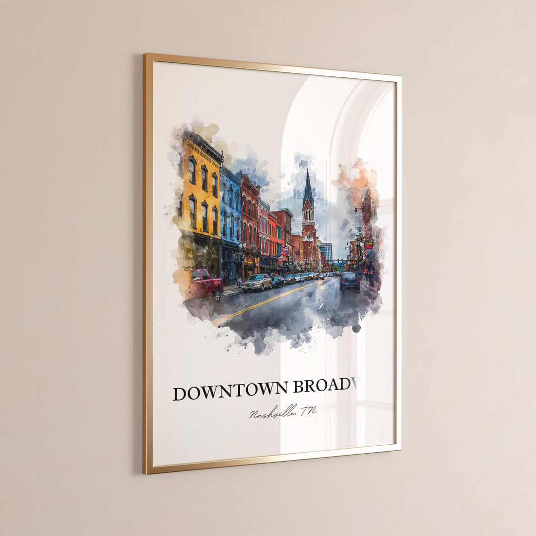 Nashville, Tennessee – Watercolor Art Print