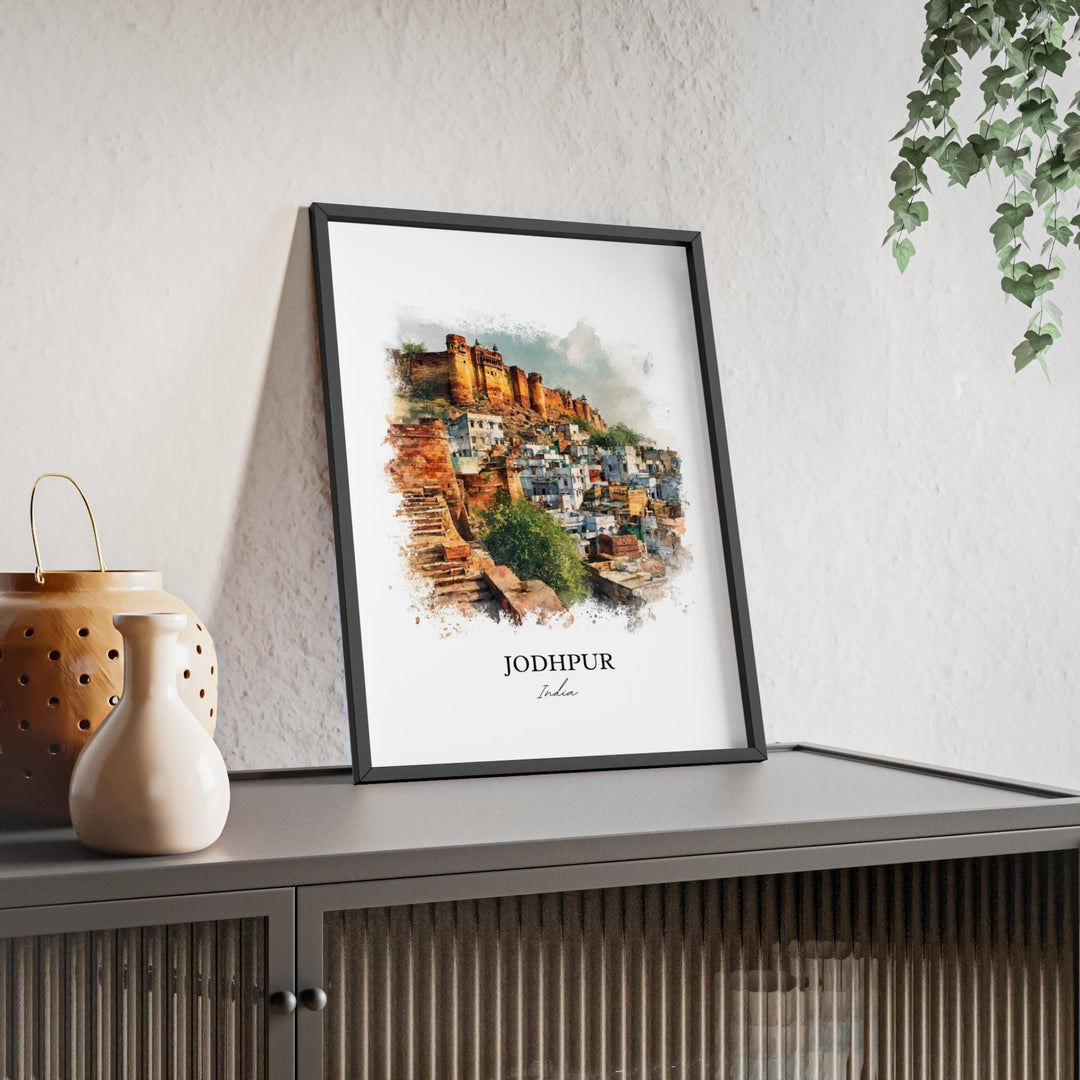 Jodhpur, India – Watercolor Art Print