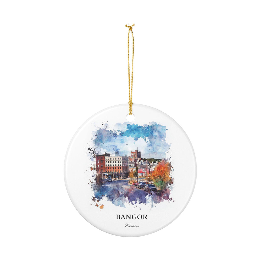 Bangor, Maine Ornament: Unique Bangor Souvenir, Bangor Maine Xmas Decor, and Authentic Maine Gift