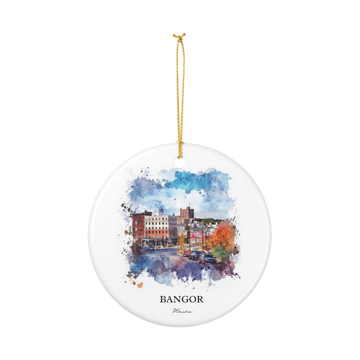 Bangor, Maine Ornament: Unique Bangor Souvenir, Bangor Maine Xmas Decor, and Authentic Maine Gift