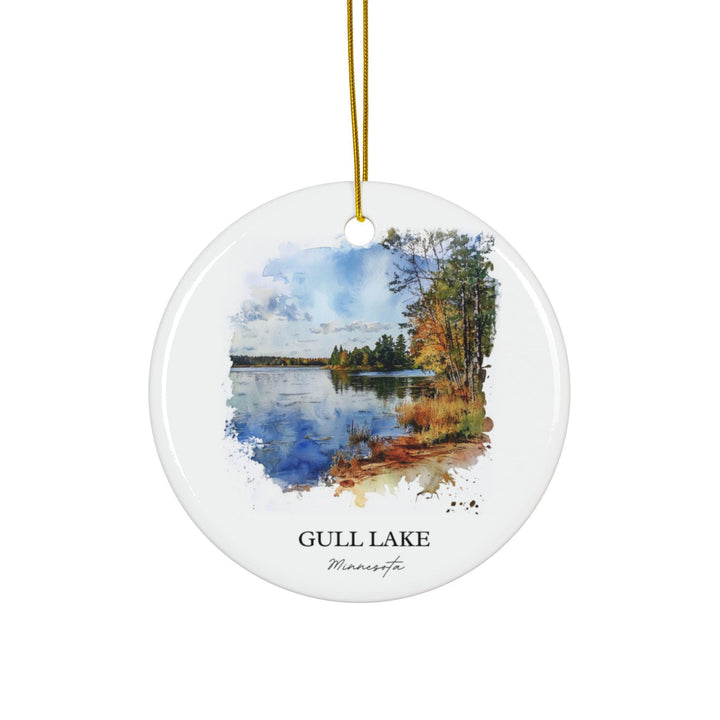 Gull Lake MN Ornament: Unique Gull Lake Souvenir, Gull Lake Xmas Decor, and Authentic Gull Lake Gift