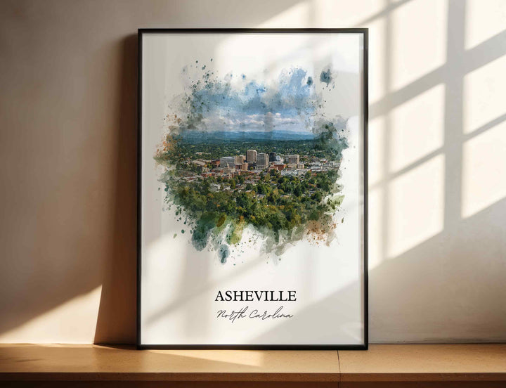 Asheville, North Carolina – Watercolor Art Print