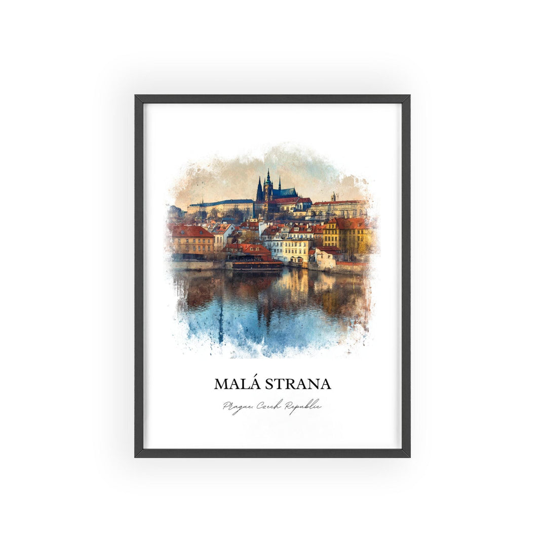 Malá Strana, Czech Republic – Watercolor Art Print