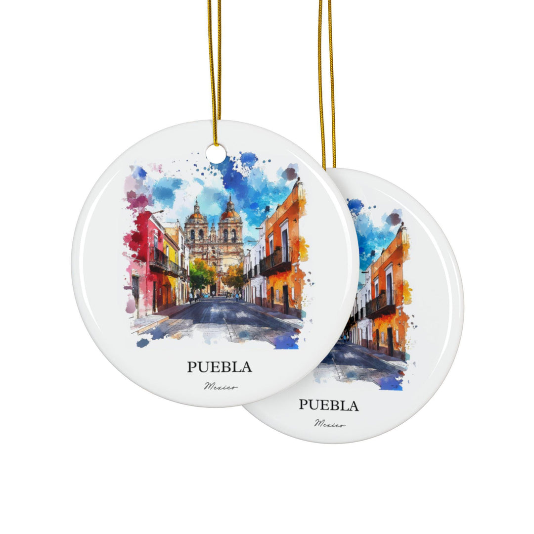 Puebla Mexico Ornament: Unique Puebla MX Souvenir, Puebla Xmas Decor, and Authentic Puebla Mexico Gift