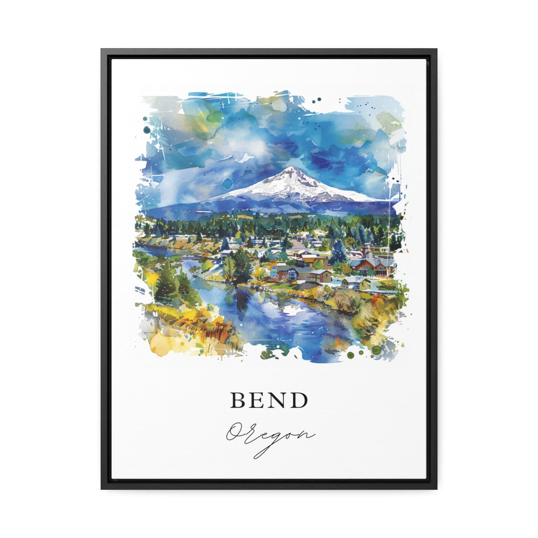 Bend, Oregon – Watercolor Art Print