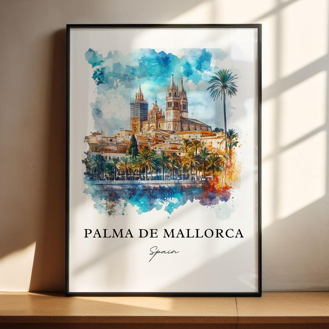 Palma de Mallorca, Spain – Watercolor Art Print