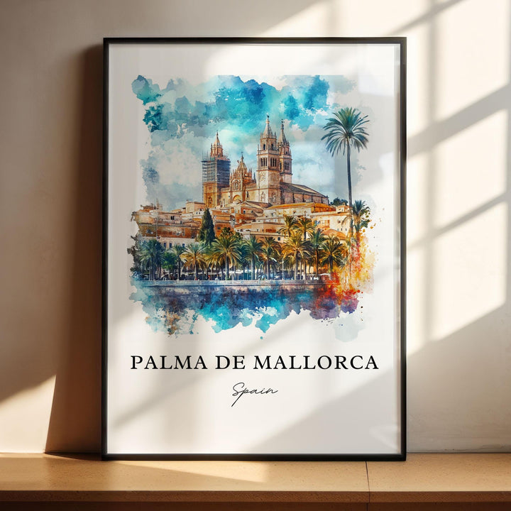 Palma de Mallorca, Spain – Watercolor Art Print