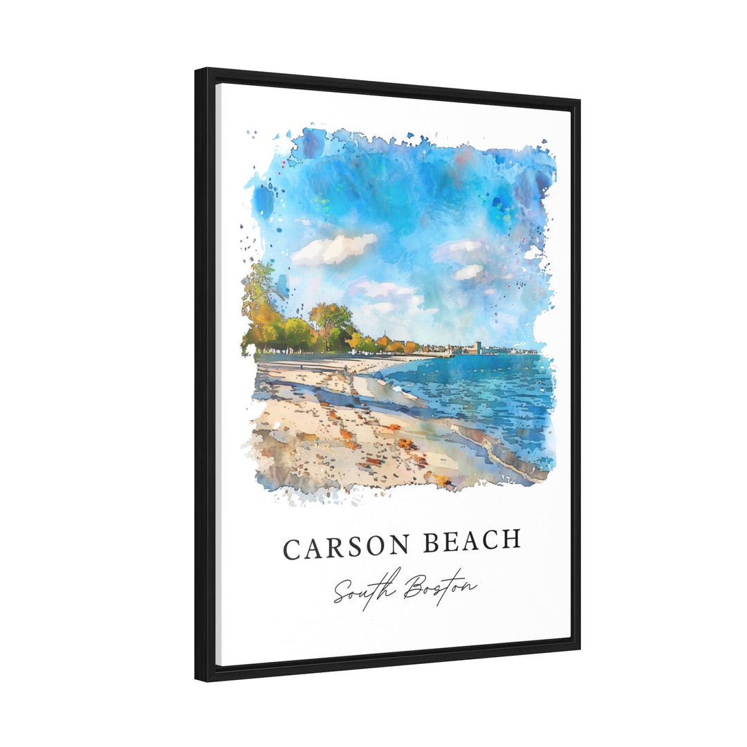 Carson Beach Boston Art, South Boston Print, Carson Beach Wall Art, Boston Gift, Travel Print, Travel Poster, Travel Gift, Housewarming Gift