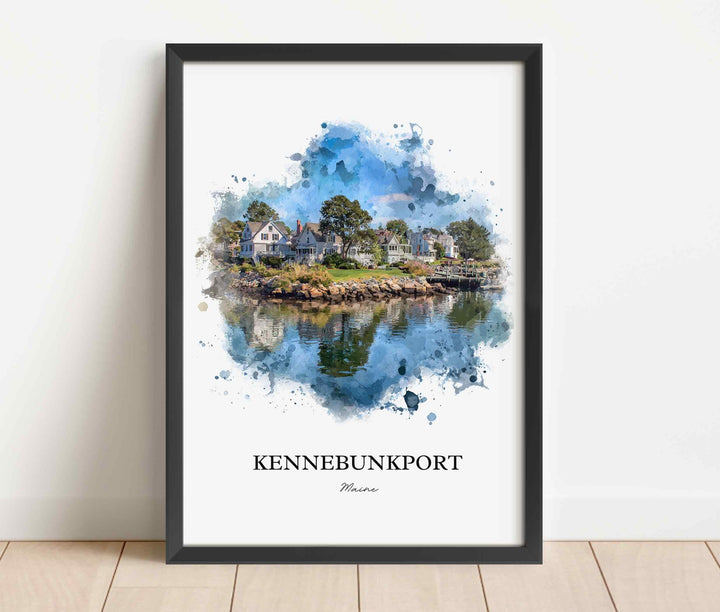 Kennebunkport, Maine – Watercolor Art Print