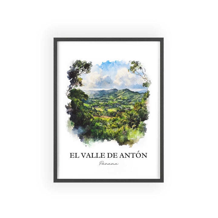 El Valle de Antón Wall Art, Panama Print, Panama Watercolor Art, El Valle de Antón Gift, Travel Print, Travel Poster, Housewarming Gift