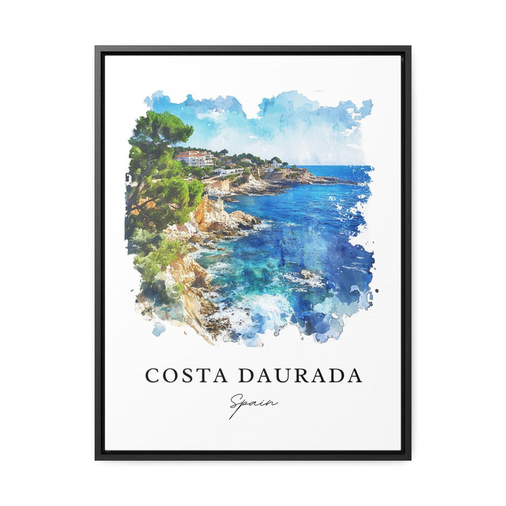 Costa Daurada Wall Art, Costa Daurada Print, Catalonia Watercolor Art, Catalonia Region Gift,