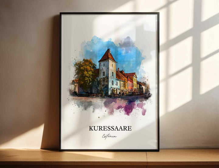 Kuressaare, Estonia – Watercolor Art Print