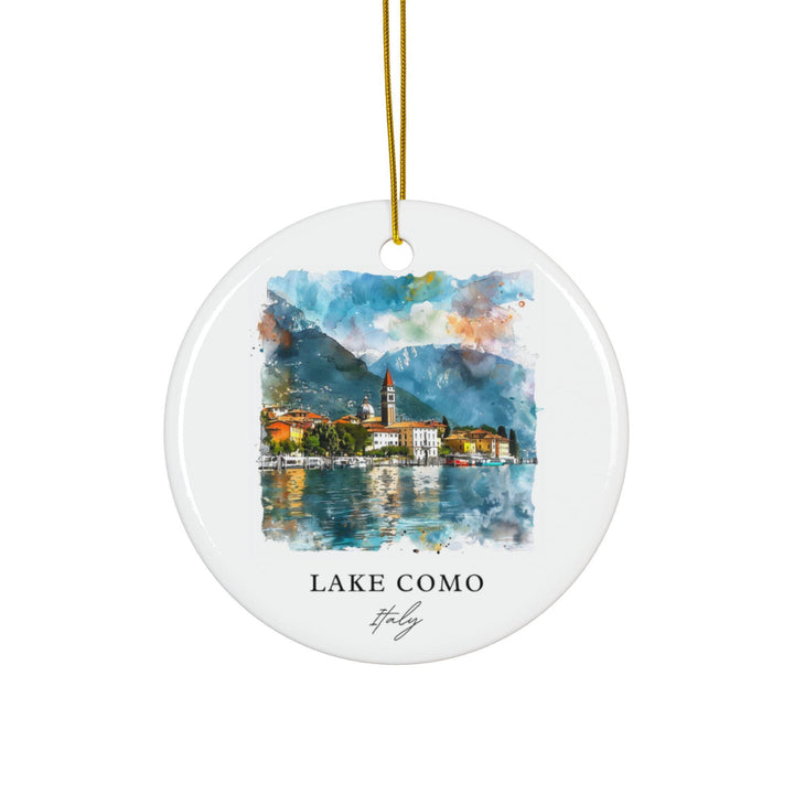 Lake Como Ornament: Unique Lake Como Souvenir, Lake Como Xmas Decor, and Authentic Lake Como Italy Gift
