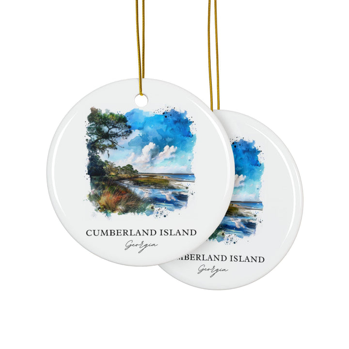 Cumberland Island Ornament: Unique Cumberland Isl Souvenir, Georgia Xmas Decor, and Authentic Cumberland Island Gift