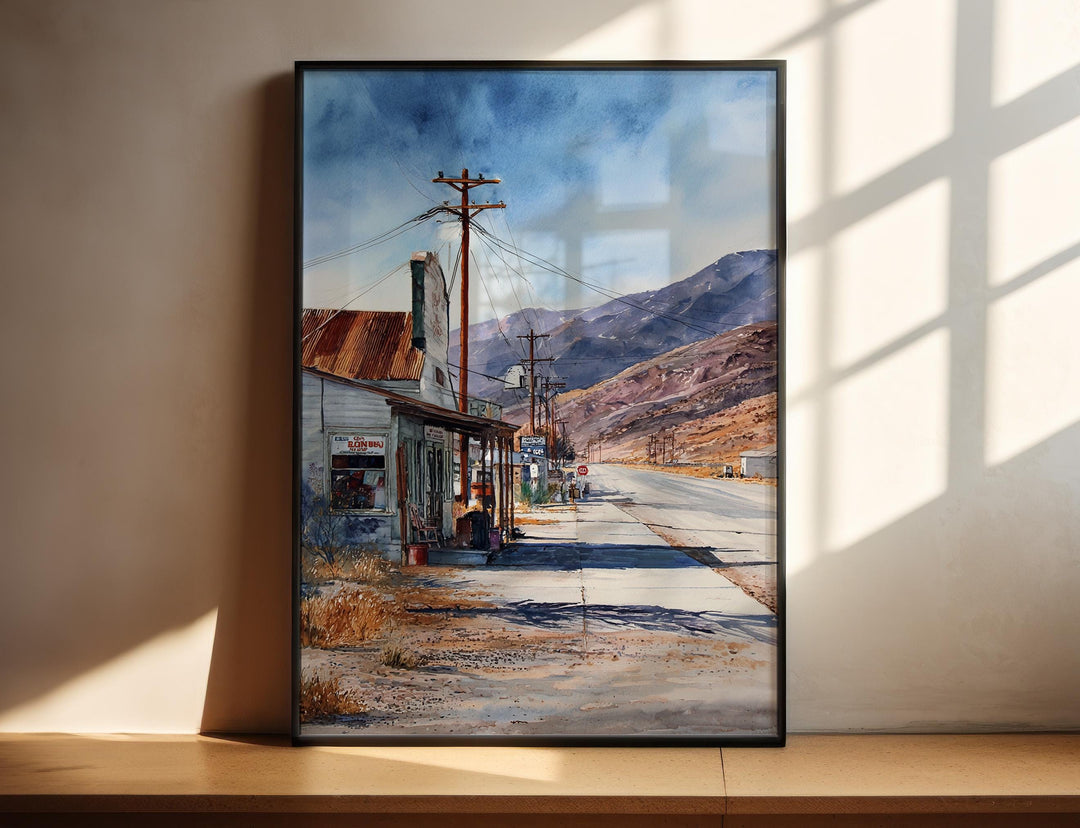 Death Valley, California, USA – Watercolor Art Print