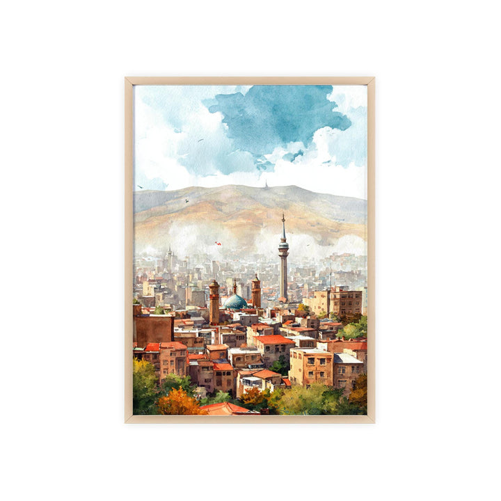 Tehran, Iran – Watercolor Art Print