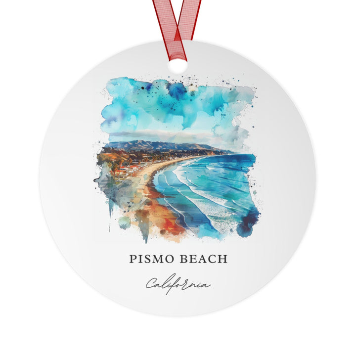 Pismo Beach Ornament: Unique Pismo Beach Souvenir, Pismo Beach CA Xmas Decor, and Authentic Central Coast Cali Gift