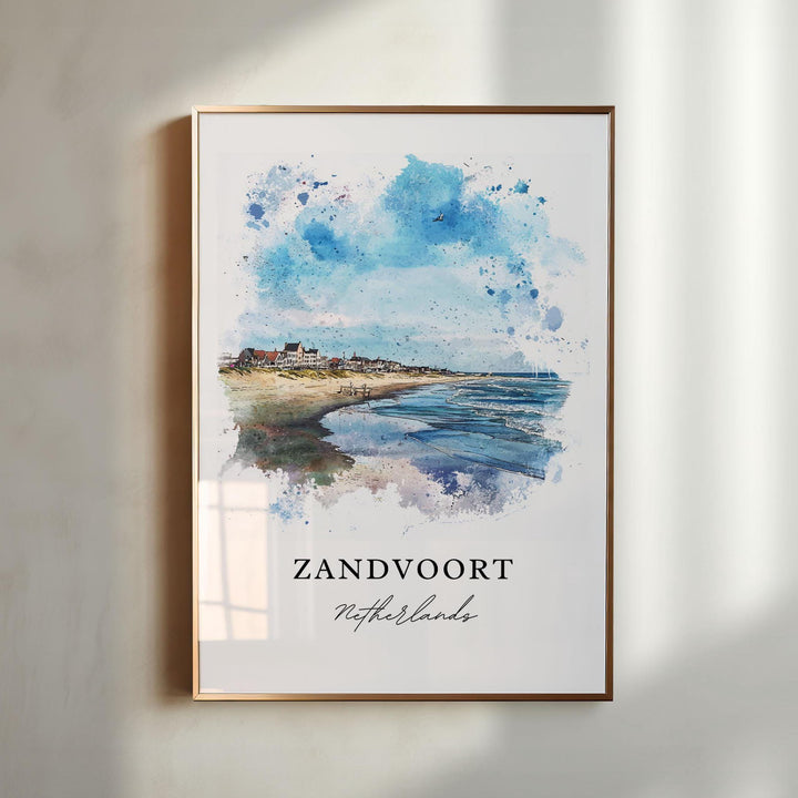 Zandvoort, Netherlands – Watercolor Art Print