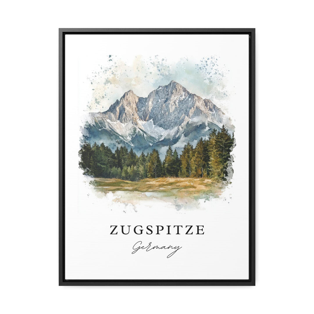 Zugspitze Wall Art, Zugspitze Print, Zugspitze Germany Watercolor, Wetterstein Mountains Gift, Germany Travel Print, Housewarming Gift