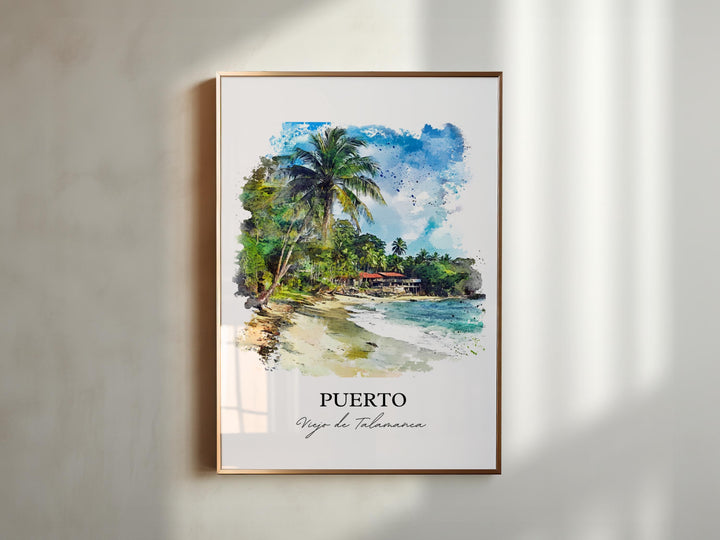 Puerto Viejo de Talamanca Art, Playa Negra Print, Costa Rica, Puerto Viejo de Talamanca Gift, Travel Print, Travel Poster, Housewarming Gift