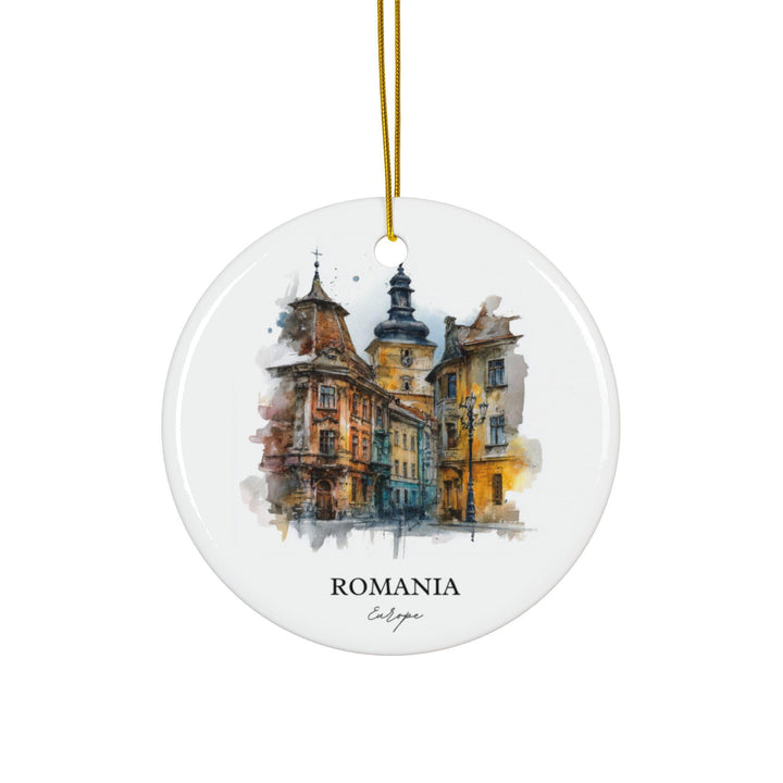 Romania Ornament: Unique Romania Souvenir, Romania Xmas Decor, and Authentic Romania Country Gift