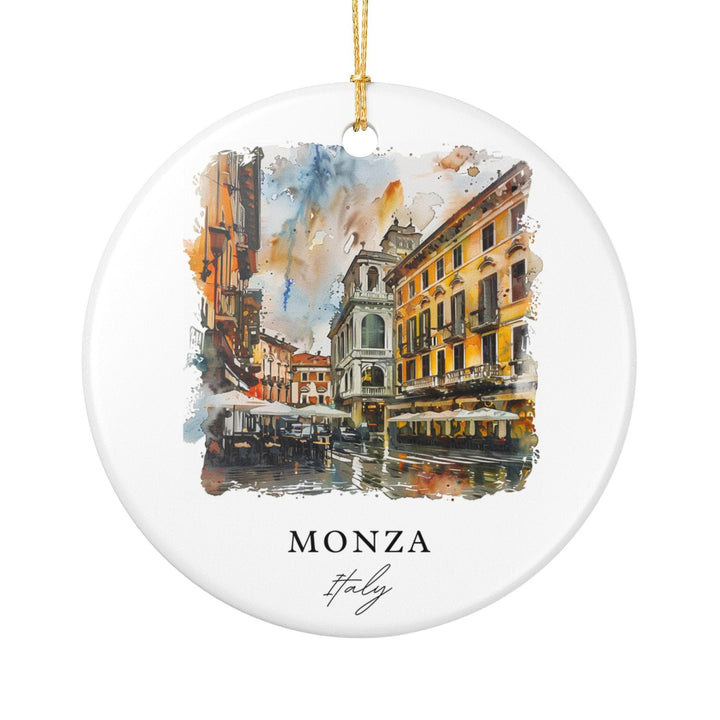 Monza Italy Ornament: Unique Monza Souvenir, Monza Italy Xmas Decor, and Authentic Monza Gift