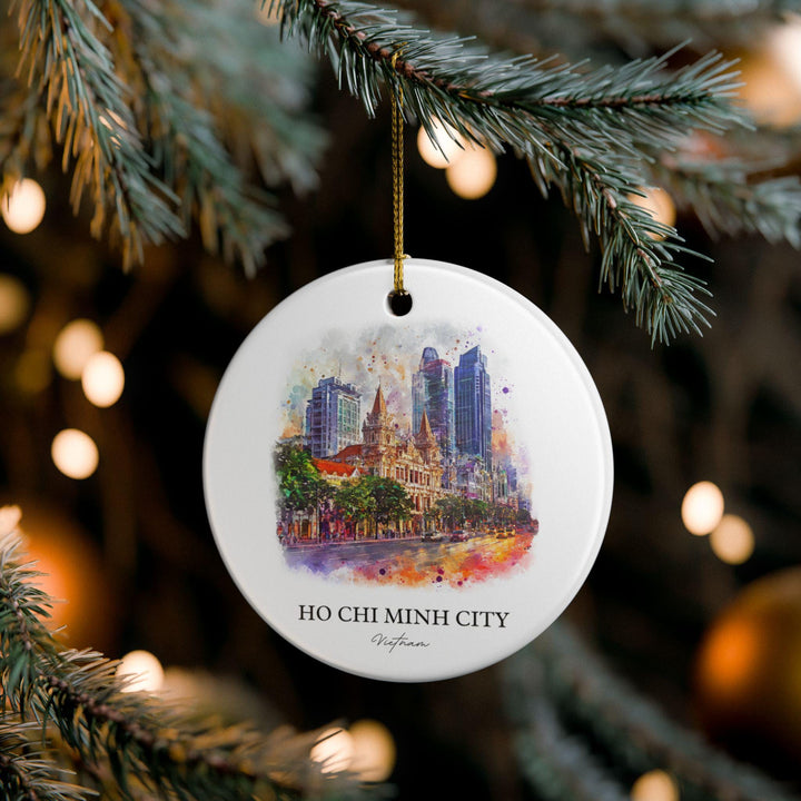 Ho Chi Minh Ornament: Unique Vietnam Souvenir, Ho Chi Minh Xmas Decor, and Authentic Ho Chi Minh City Gift