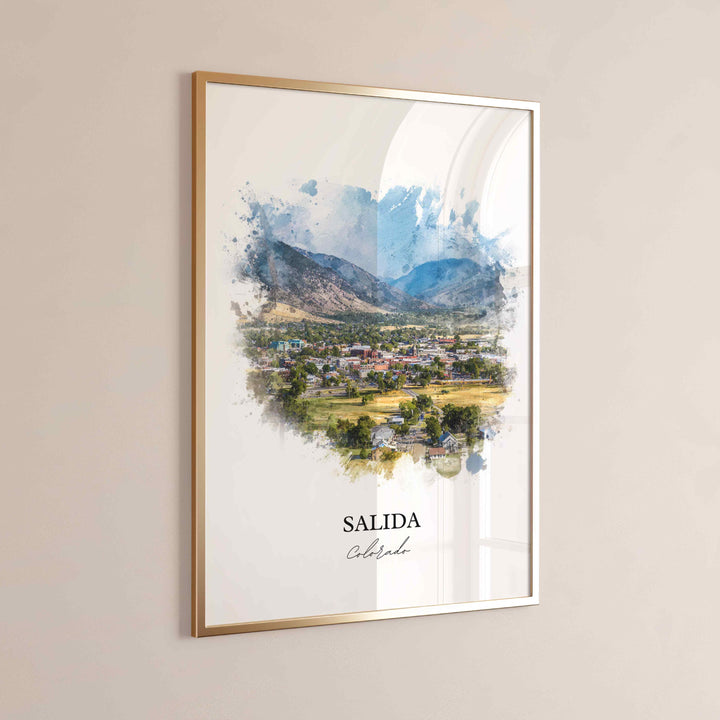 Salida, Colorado – Watercolor Art Print