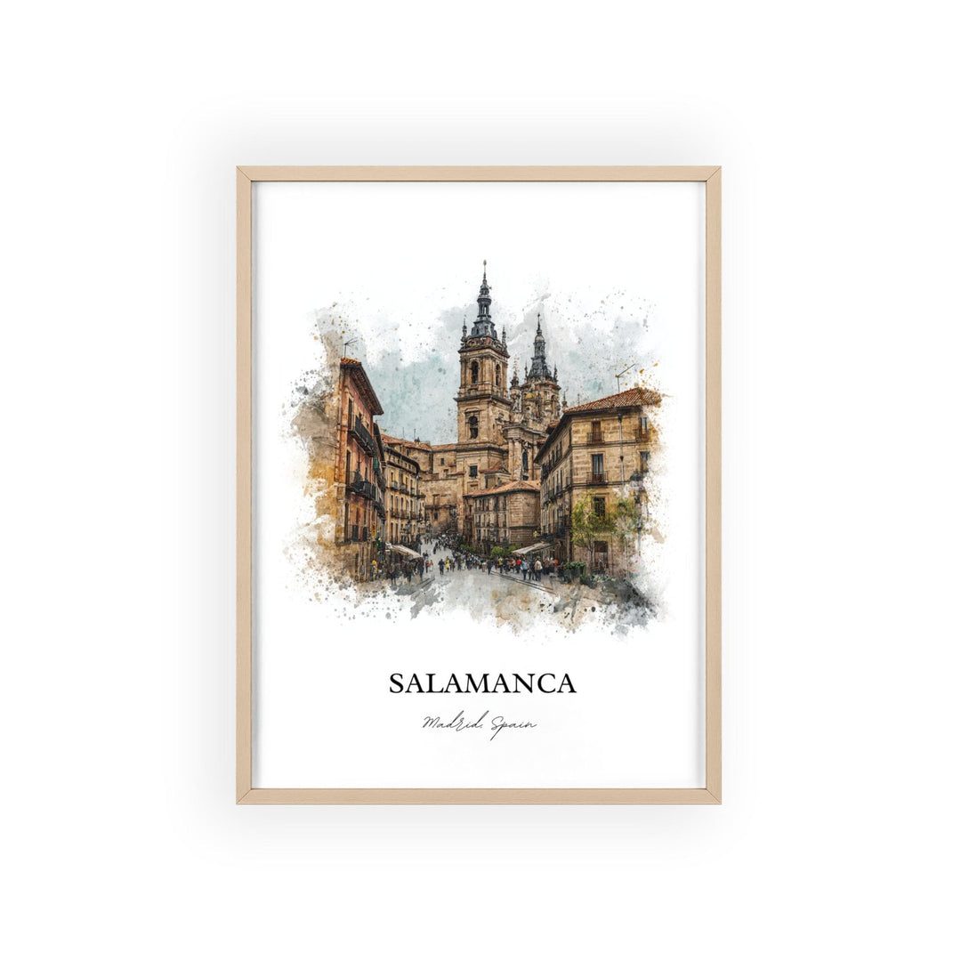 Salamanca, Spain – Watercolor Art Print