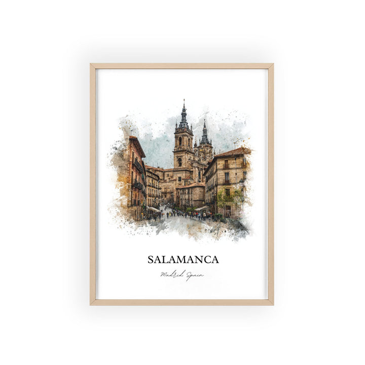 Salamanca, Spain – Watercolor Art Print