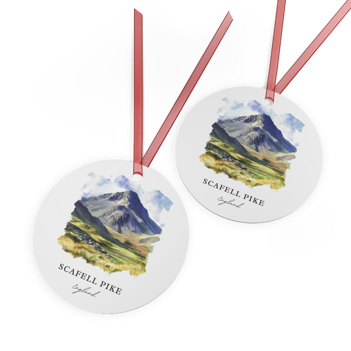 Scafell Pike Ornament: Unique Cumbria  Souvenir, Lake District UK Xmas Decor, and Authentic Cumbria England Gift